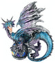 Fanged Shadow Gothic Dragon Statue