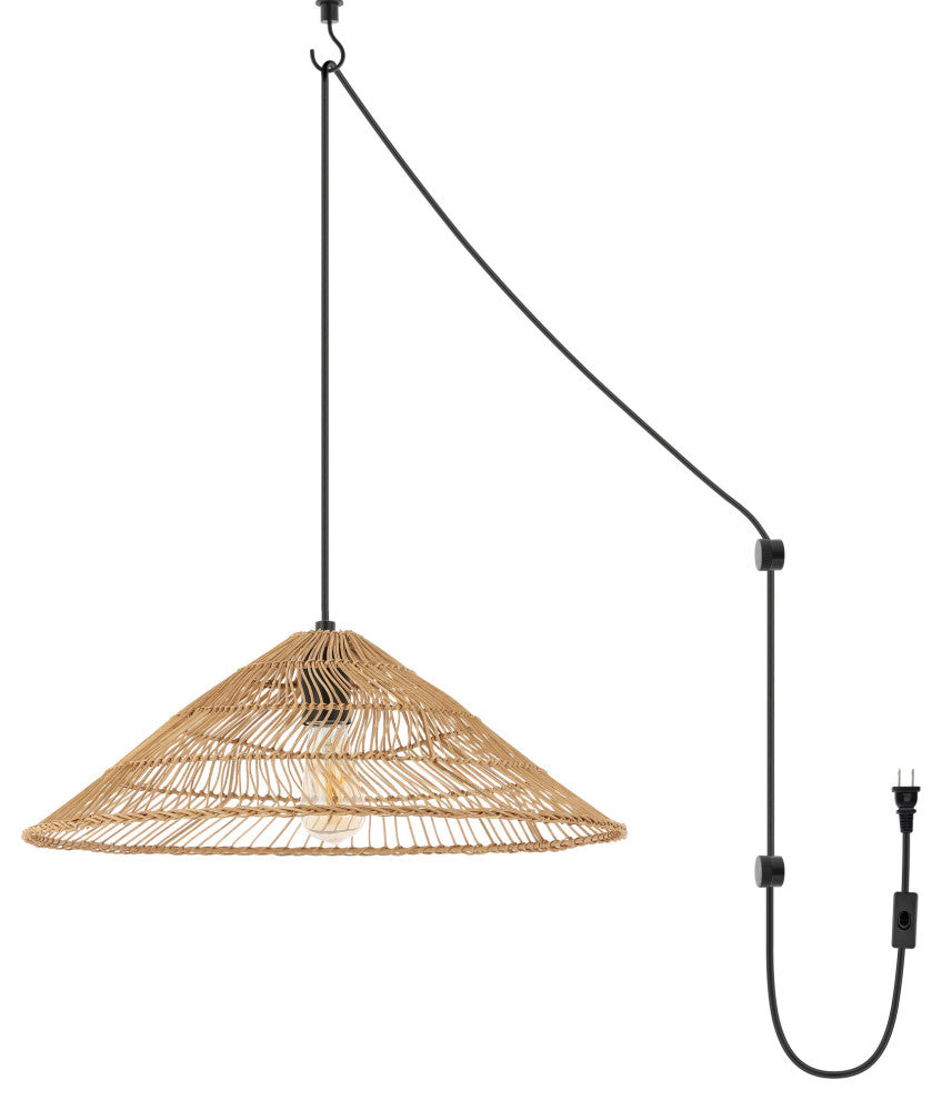 JONATHAN Y Lighting JYL1407 Nova 20"W LED Hardwired or Plug-In - Black