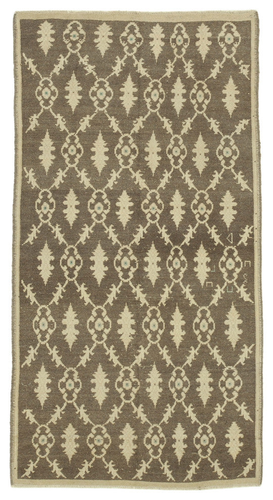 Rug N Carpet - Handwoven Oriental 3' 8'' x 7' 0'' Distressed Wool Rug