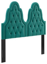 Augustine Tufted Performance Velvet King/California King Headboard Teal