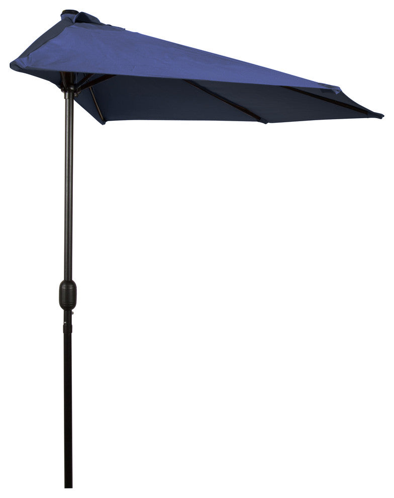 Patio Half Umbrella, 9', Blue
