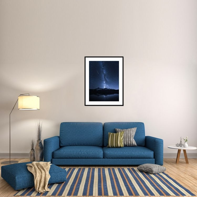 "Galaxies Reflection" Framed Digital Print by Toby Harriman, 34x44"