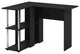 Furinno Abbott L-Shape Desk With Bookshelf Americano Stainless Steel Tubes