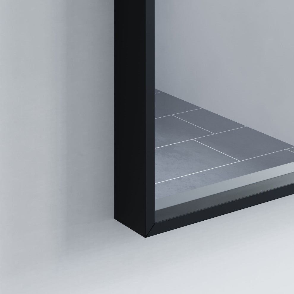 Mattox Mirror, 42x28, Black