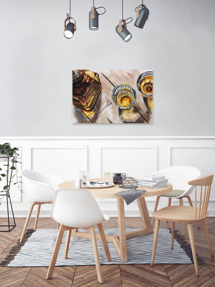 "Ap ro" Painting Print on Wrapped Canvas, 45"x30"