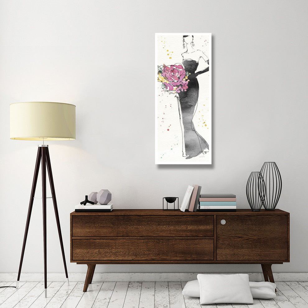 "Floral Fashion III" Digital Paper Print by Anne Tavoletti, 22"x52"