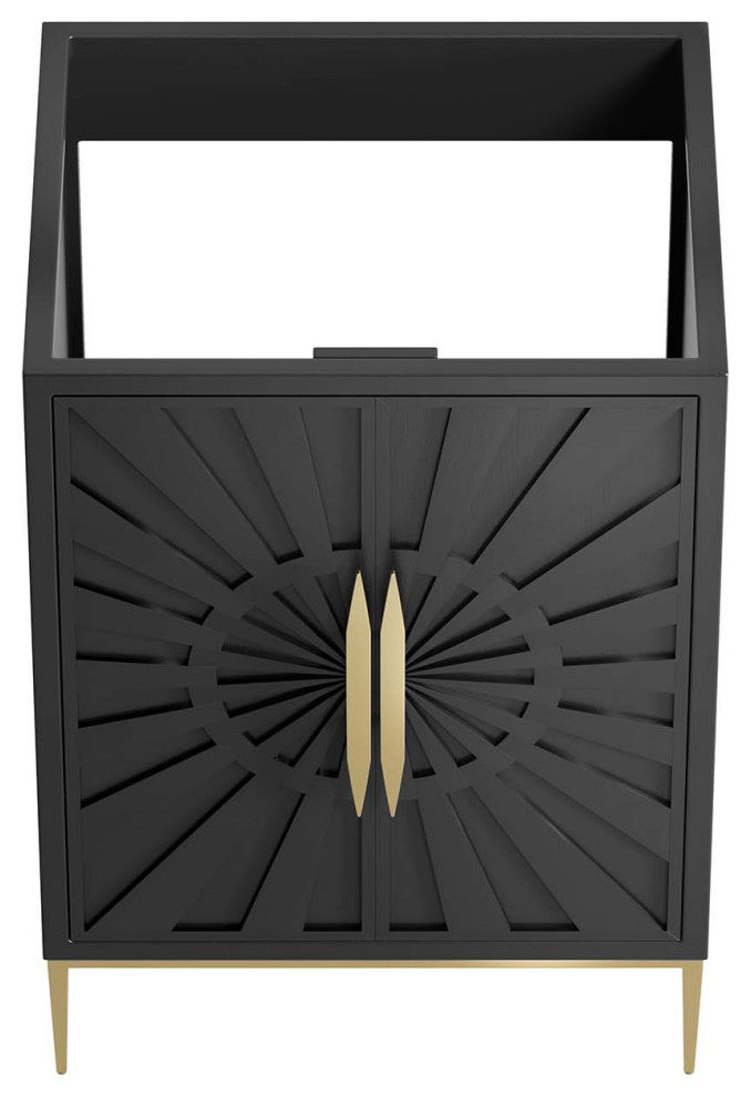 Awaken 24" Bathroom Vanity Cabinet, Black