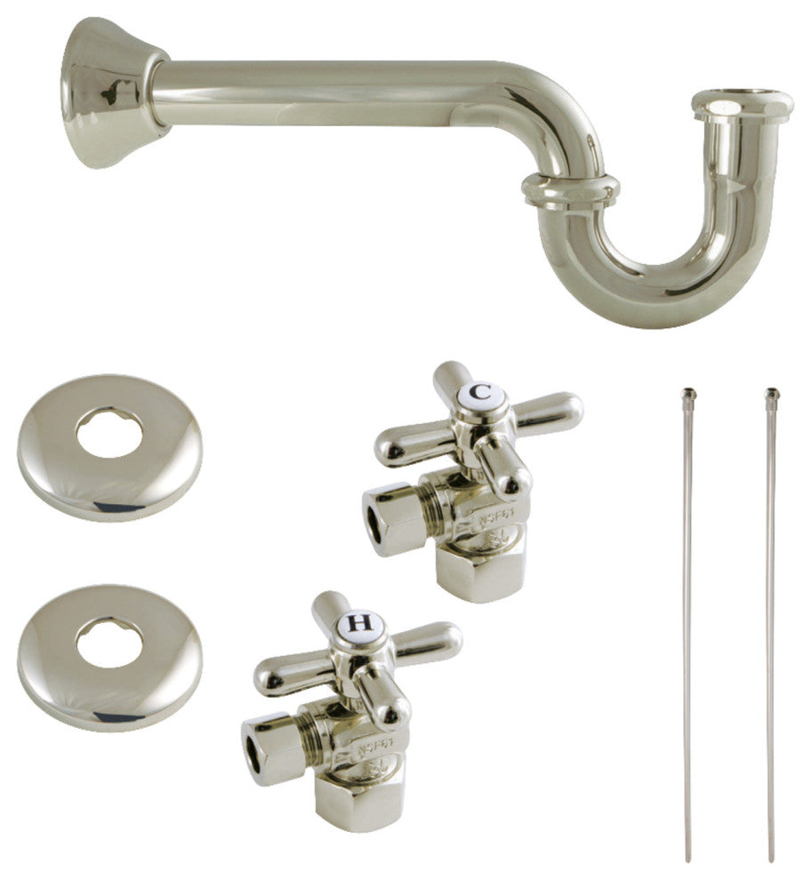 Plumbing Supply Kit Combo, Polished Nickel