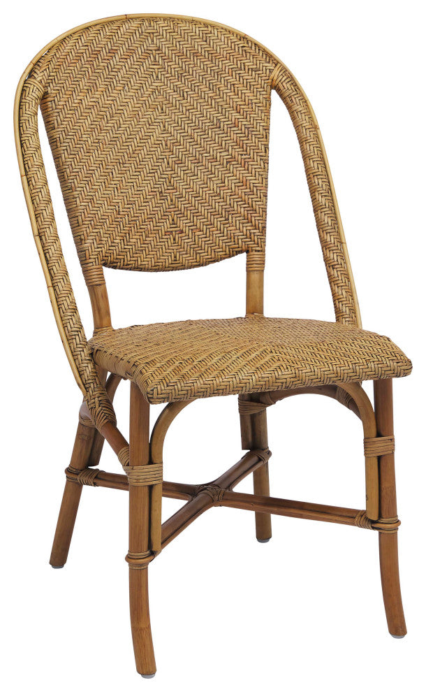 Alanis Rattan Dining Side Chair - Antique