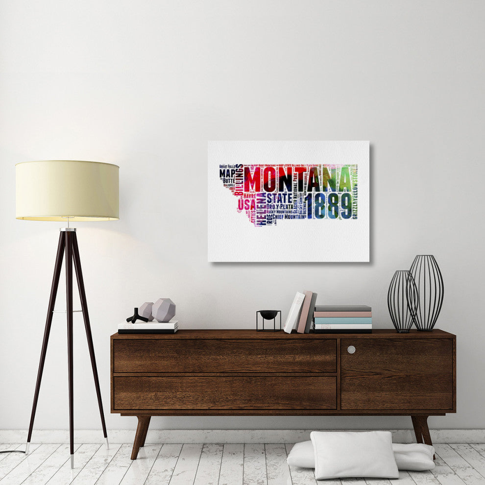 "Montana Word Cloud 2" Fine Art Print