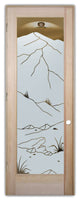 Interior Prehung Door or Interior Slab Door - Mountains Foliage - Douglas...