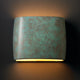 Ambiance Wide ADA Oval Wall Sconce, Verde Patina, Incandescent