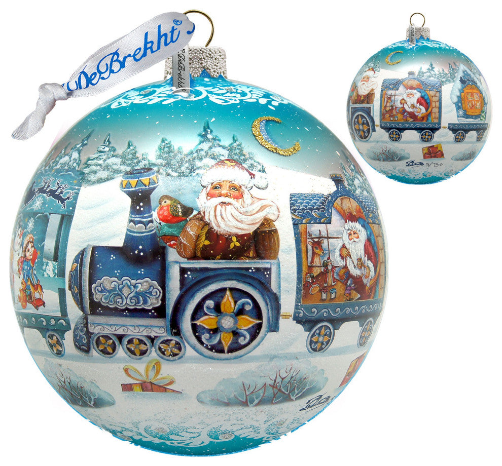 Holiday Express Le Glass Ball Ornament
