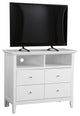 Shandon 4-Drawer Media Chest, White