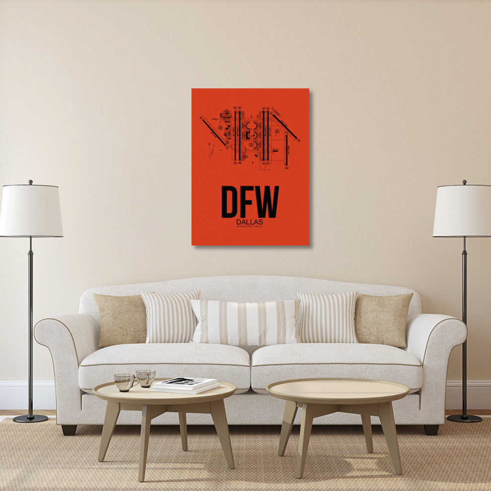 "DFW Dallas Airport Orange" Fine Art Print