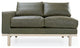 Cantor Left Arm Leather Sofa, Finish: Dove, Leather: Fern