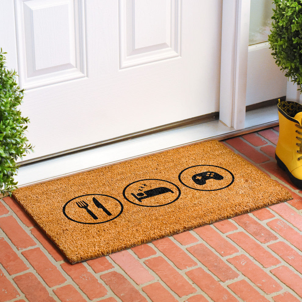 Calloway Mills Eat Sleep Games Doormat , 24"x48"