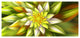 Huge Yellow Fractal Flower, Large Floral Canvas Art Print, 60"x28"