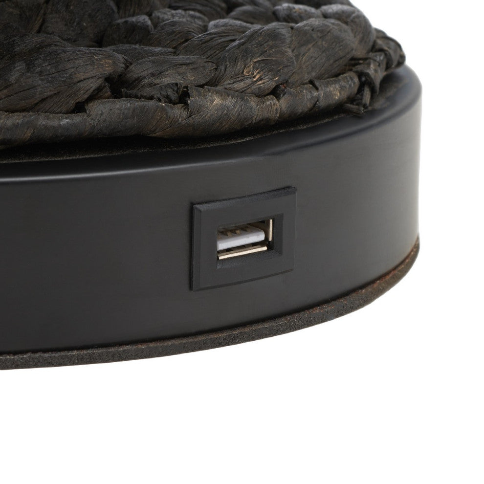 Safavieh Knowles Table Lamp With USB Port Black