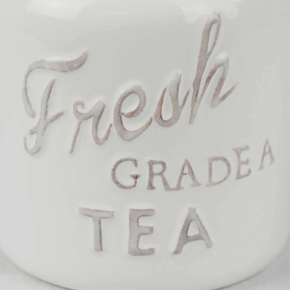 DII Red Ceramic Jar Canister (Set of 3)