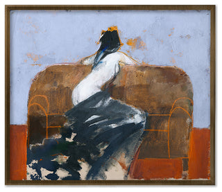 Brown Leather Fine Art Print, Gold, 30"x35"