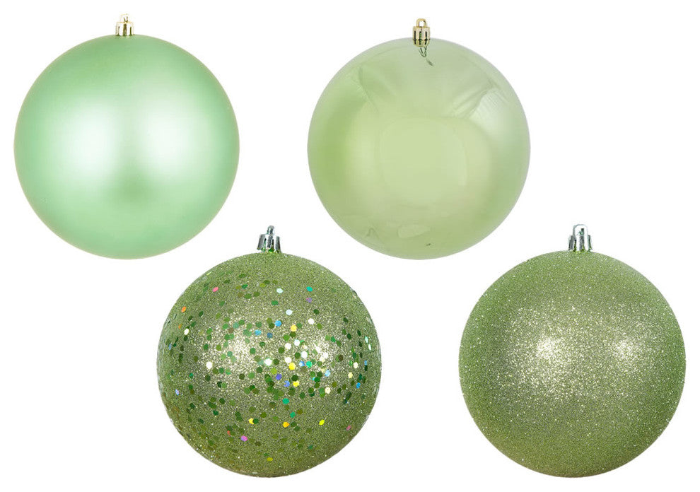 6" Celadon 4 Finish Orn Asst 4/Bag