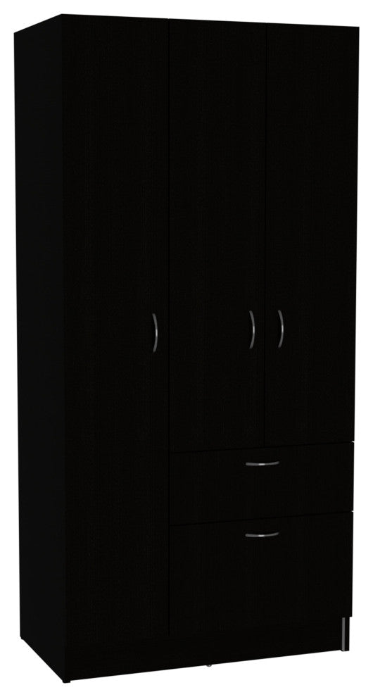 DEPOT E-SHOP Turner 2 Piece Bedroom Set, Armoire and Drawer Dresser