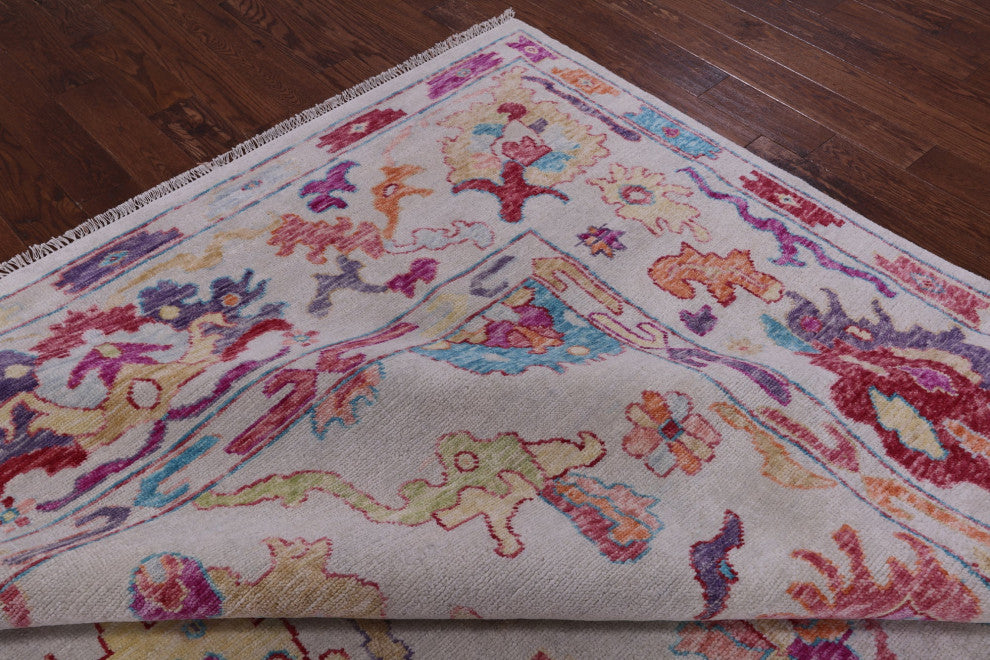 10' 0" X 14' 4" Handmade Turkish Oushak Wool Rug - Q14787