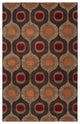 Surya Forum FM-7170 Modern Area Rug, Dark Brown, 5' x 8' Rectangle