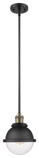 Innovations 201S-BAB-HFS-62-BK 1 Light 7.25" Mini Pendant, Matte Black