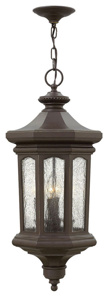 Hinkley Raley Large Hanging Lantern, Oil Rubbed Bronze