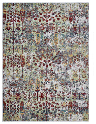 MACHINE MADE HEATSET POLYPROPYLENE AREA RUGS -Multicolor,Contemporary Design, [Rectangle] 4'x6'