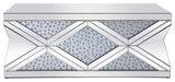 Elegant Lighting MF92010 Modern 29"W Rectangular Mirrored Crystal - Mirrored