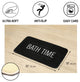 Bathroom Accessories Bath Time Collection, Black, Bathmat