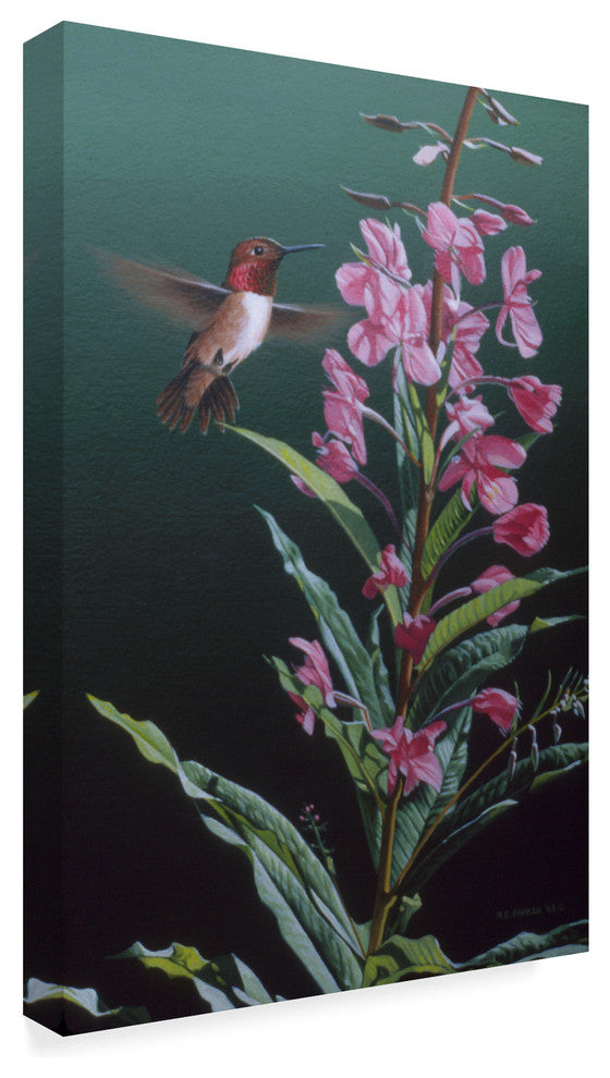 Ron Parker 'Fireweed' Canvas Art, 19"x12"