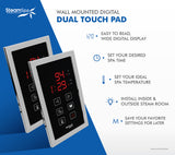 Steamspa Royal Touch Panel Control Kit, Chrome
