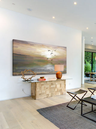 "Hyman" Painting Print on Wrapped Canvas, 36"x18"