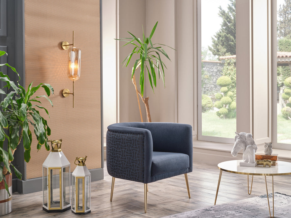 Cloak  Accent Armchair, Cloak Navy