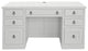 Rustic Executive Home Office Desk, Bright White