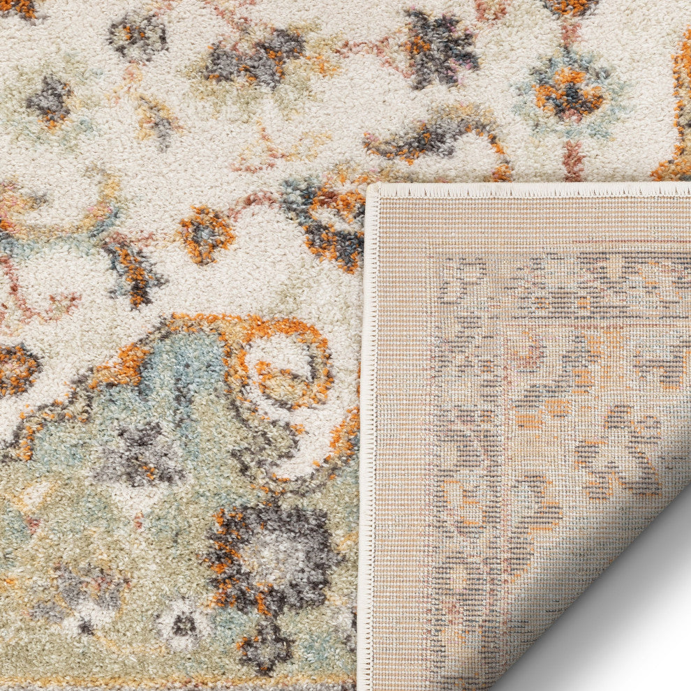 Well Woven Rodeo Jena Bohemian Persian Oriental Beige Area Rug, 5''3"x7''3"