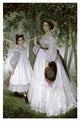 "Portrait in a Park" Digital Paper Print by James Tissot, 21"x32"