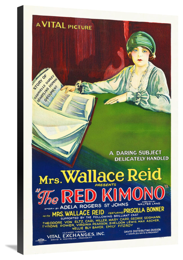 "The Red Kimono" Stretched Canvas Giclee by Hollywood Photo Archive, 24x36"