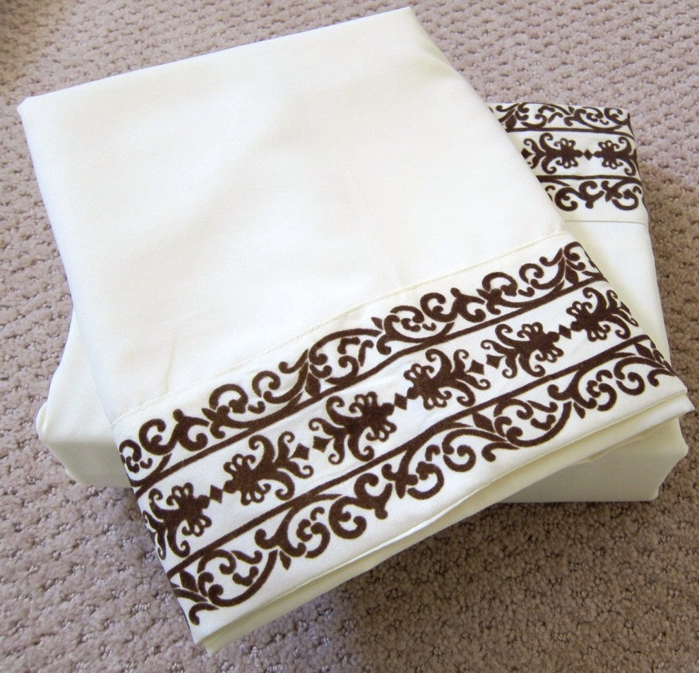 Luxury Egyptian 800 Microfiber Bed Sheet Set 4 PCS, Vanilla, Full
