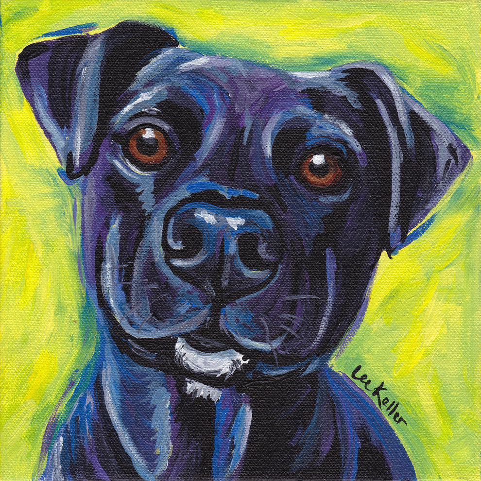 "The Sweetest Smile" Painting Print, Wrapped Canvas, 18"x18"