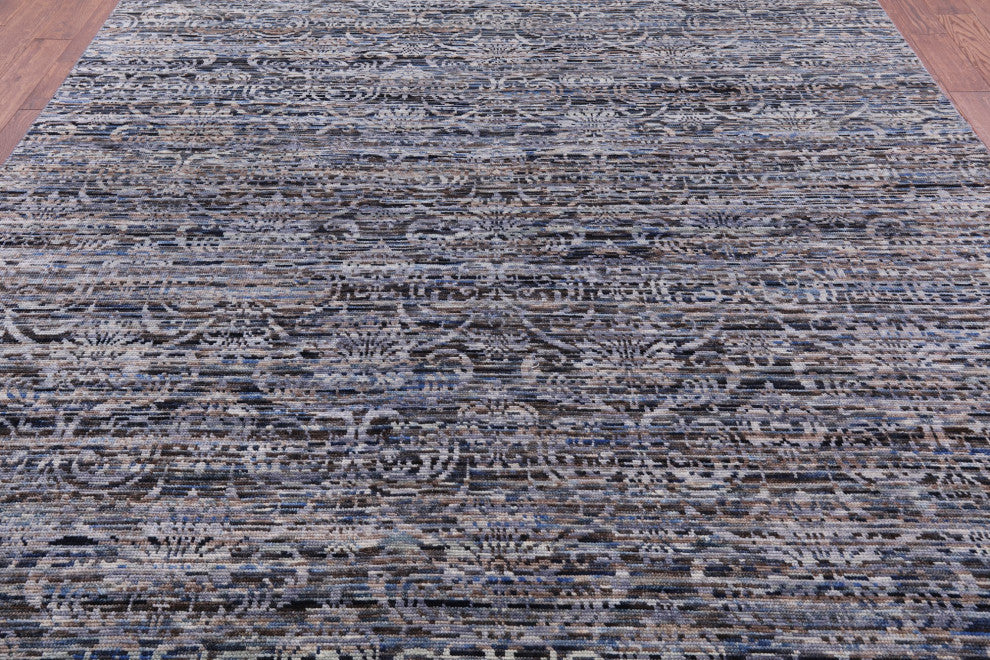 8' 10" X 12' 0" Hand Knotted Modern Wool Rug Q8583