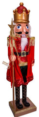 32" Plastic Red and Gold King Nutcracker