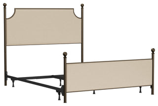 McArthur Metal and Upholstered Bed, Bronze, Queen