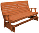 Pressure Treated Pine Highback Glider, Redwood Stain, 5 Foot
