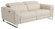 Prato Genuine Italian Leather Modern Sofa, Beige