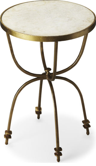 Hager Marble & Metal Accent Table, 2877025